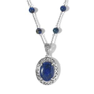 Karis, Not Worn, Lapis Lazuli, Necklace 18", Stamped